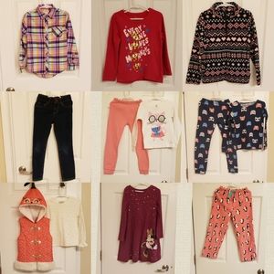 Bundle lot of 12 Girs clothes size 6 6X 7